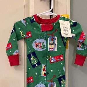 The Beaufort Bonnet Company Green and Red Kids Pajama Set